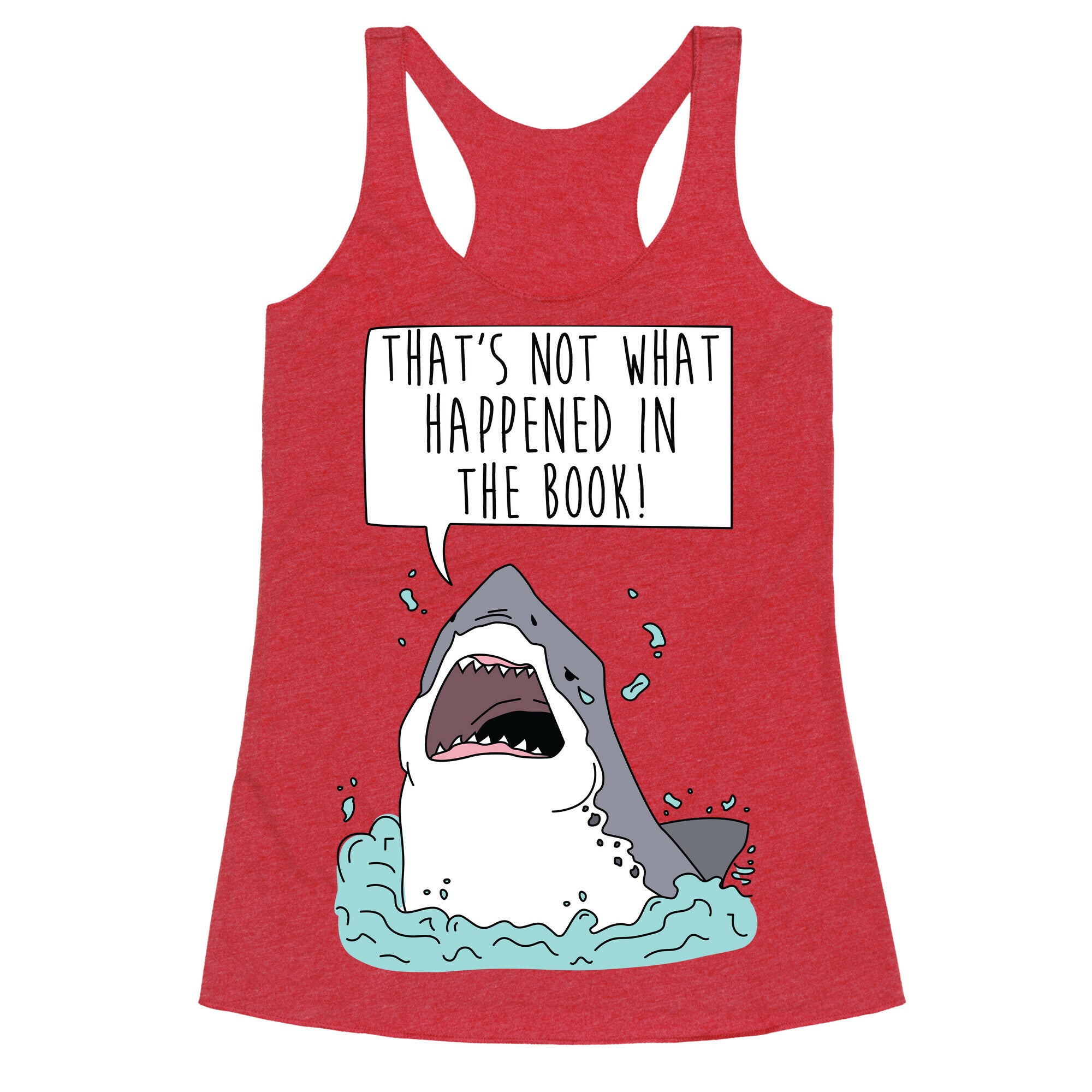 Book Shark Racerback Tank